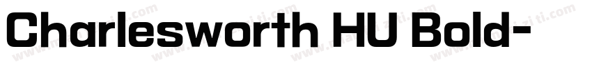 Charlesworth HU Bold字体转换